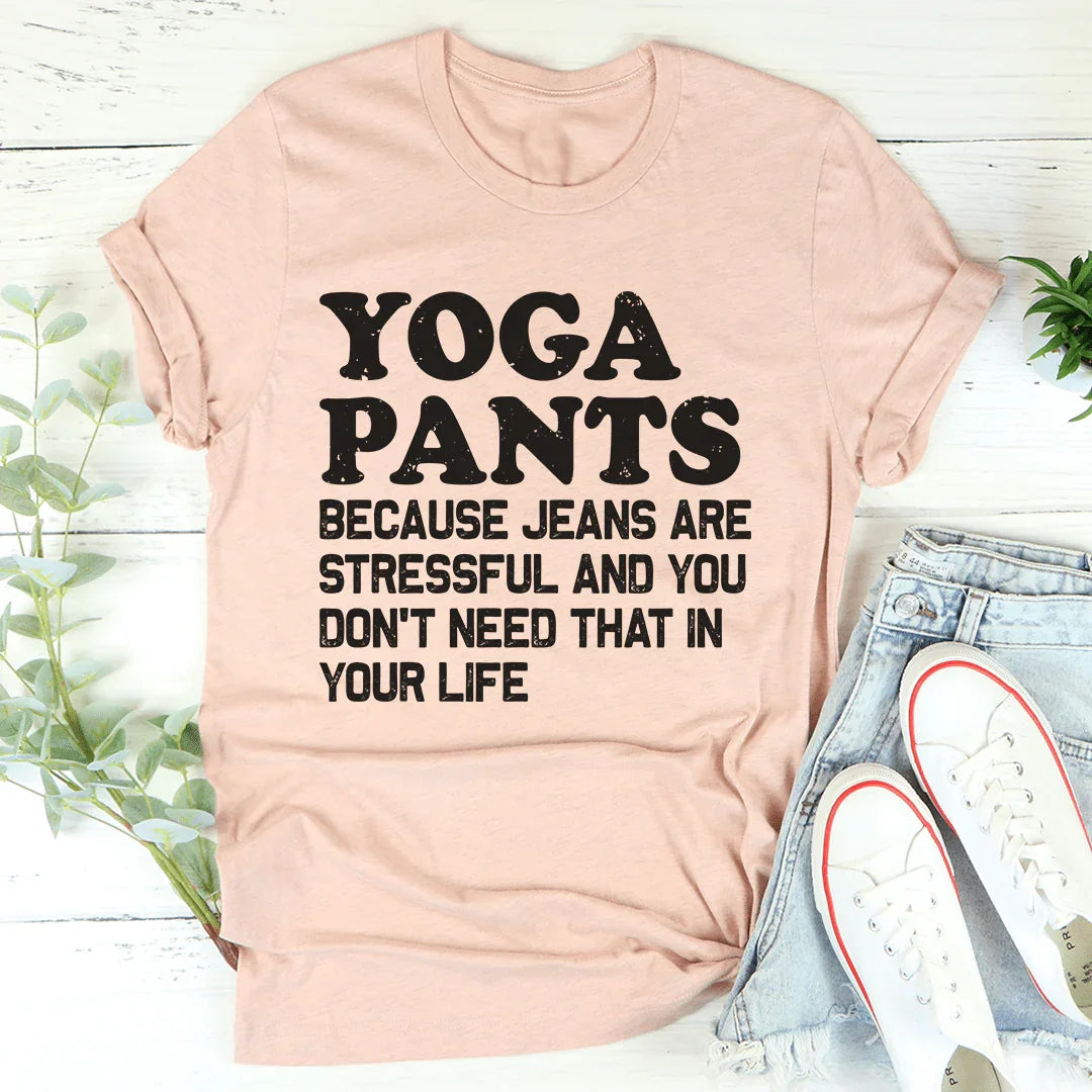 Camiseta de pantalones de yoga