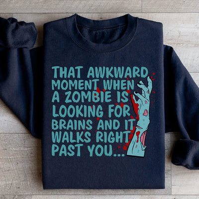 Zombie Looking for Brains Sweatshirt