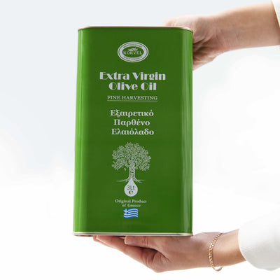 KORVEL Greek Extra Virgin Olive Oil 101.4 FL OZ