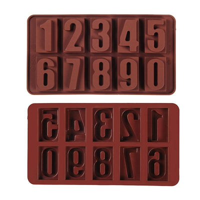 Digital Number Silicone Molds for Baking and Decoration