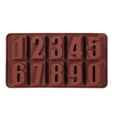 Digital Number Silicone Molds for Baking and Decoration