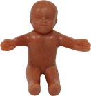 Mardi Gras King Cake Babies, 1-1/4", Choose Skin-tone and Count - Korvel