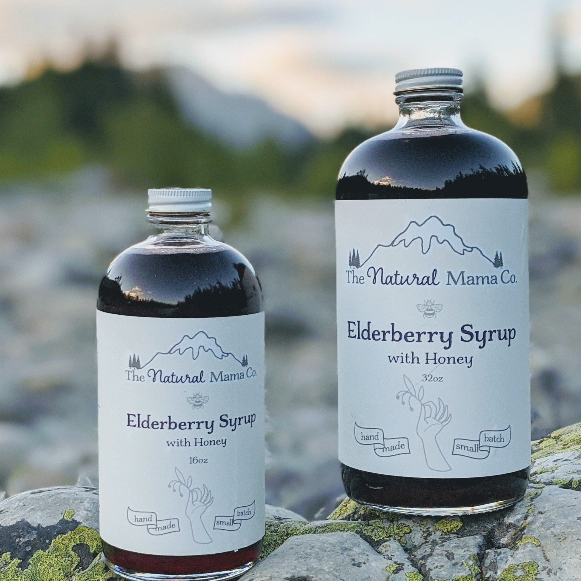 Premium Organic Elderberry Syrup with Raw Honey - 16oz - Korvel