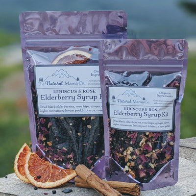 Giant Hibiscus & Rose Elderberry Syrup Kit - Korvel