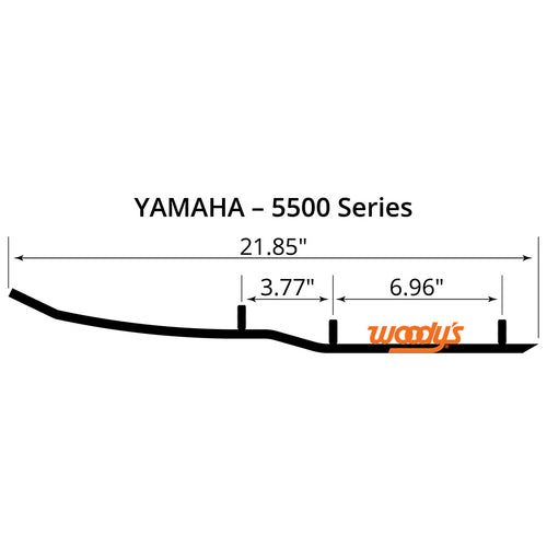 4" Carbide Trail III Flat-Top Wear Rods - EYV3-5500-1 - Korvel