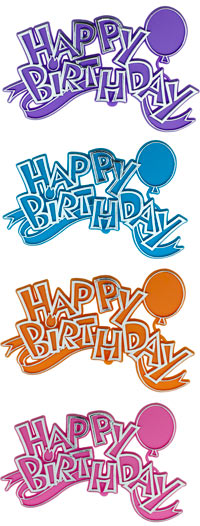 Happy Birthday Balloon Plaque Assortment