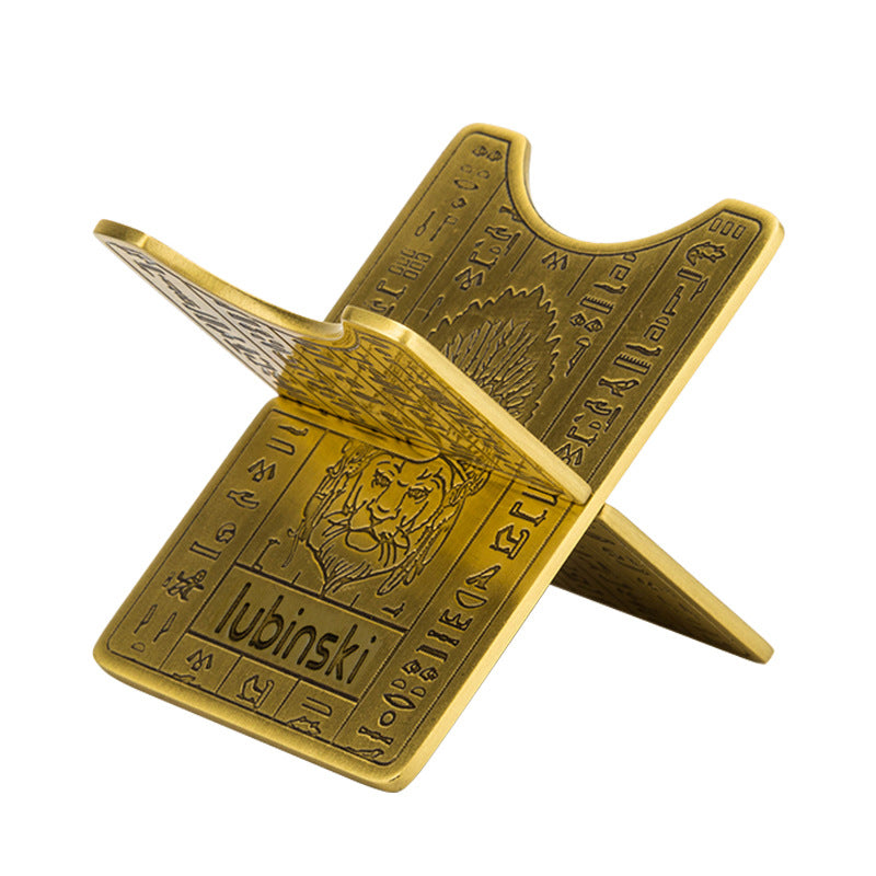 Premium Portable Cigar Holder in Brass and Carbon Fiber