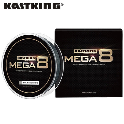 KastKing Mega8 Strong 137M 274M 457M 8 Strand Weaves PE Braided Fishing Line Multifilament 10LB 15LB 20LB 25LB 30LB 40LB 80LB - Korvel