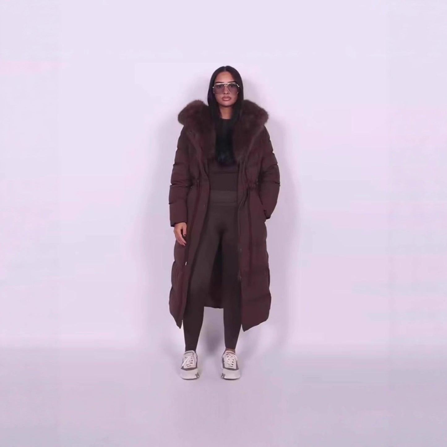 Women's Premium Warm Parka with Detachable Fur Collar