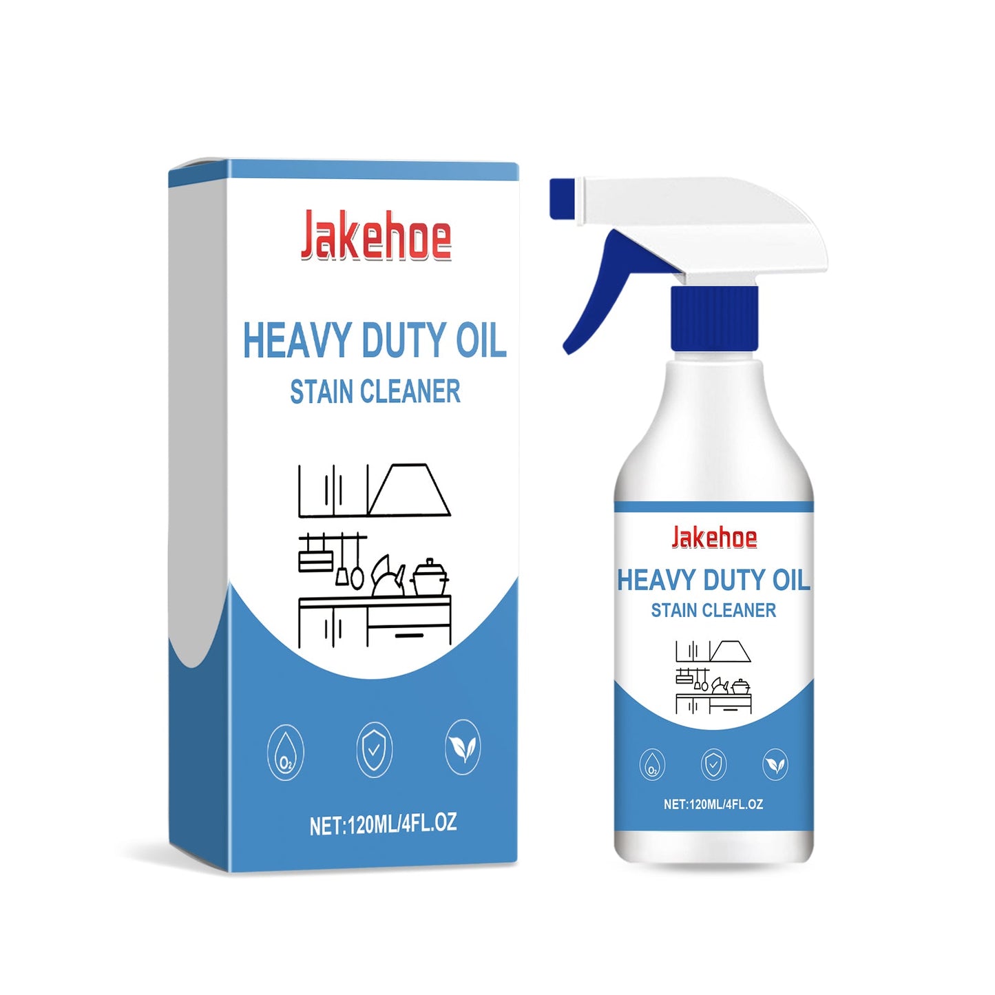 Heavy-Duty Grease Cleaner, Efficient Cleaning Stubborn Grease Kitchen Hood Grease Cleaner - Korvel