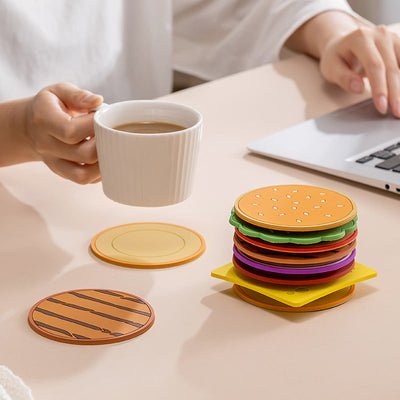 Burger Coaster Set - 8 Piece Insulation Pads