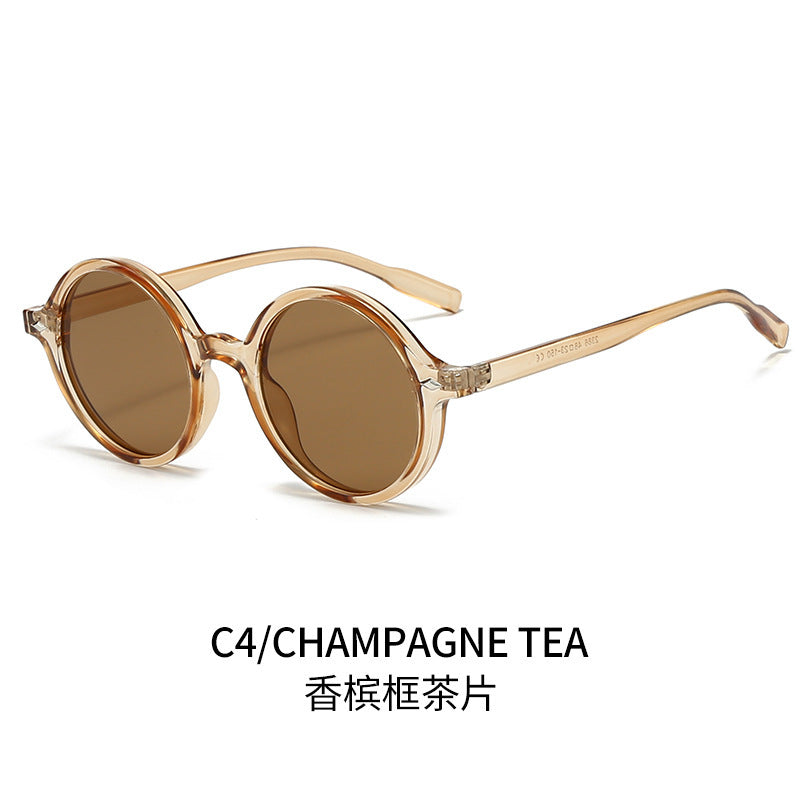 Gafas de sol retro ovaladas - Moda en champán puro