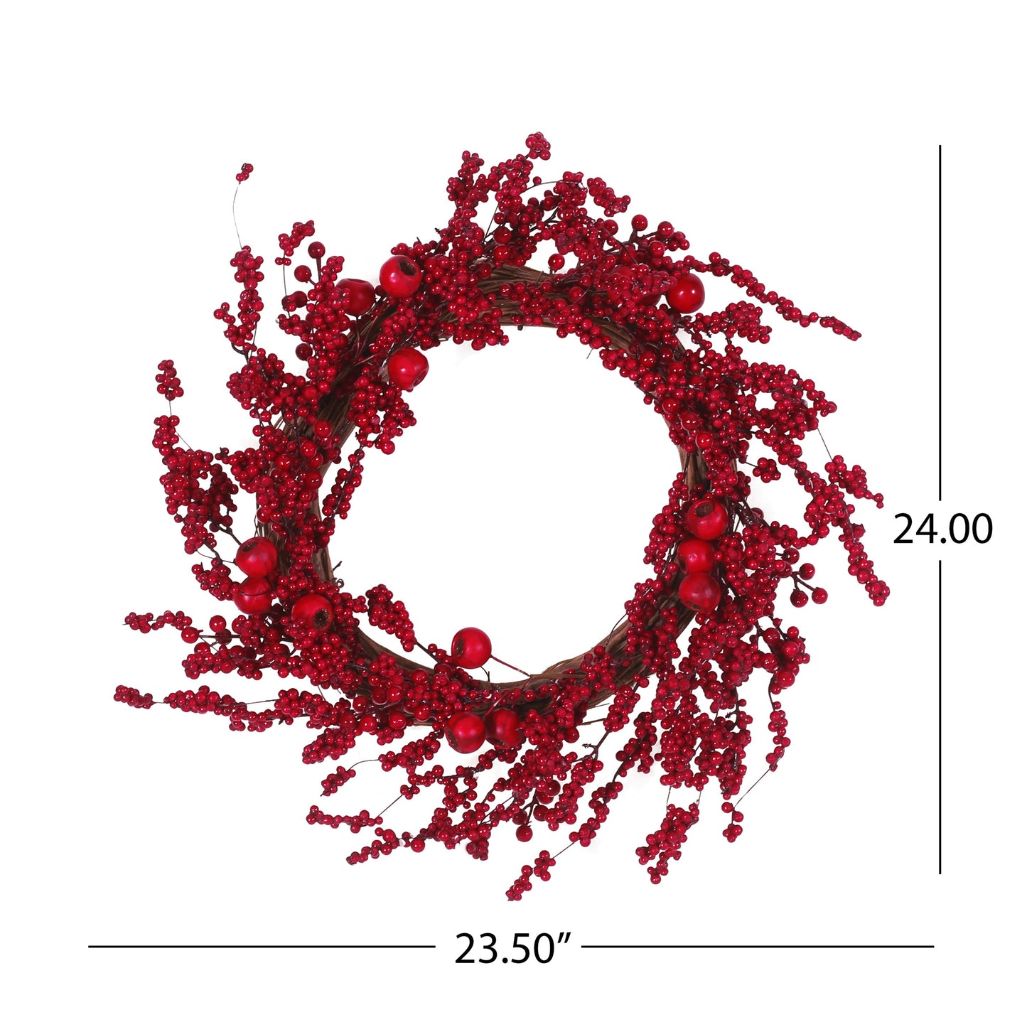 23.5" WP MIXED BERRY WREATH - Korvel