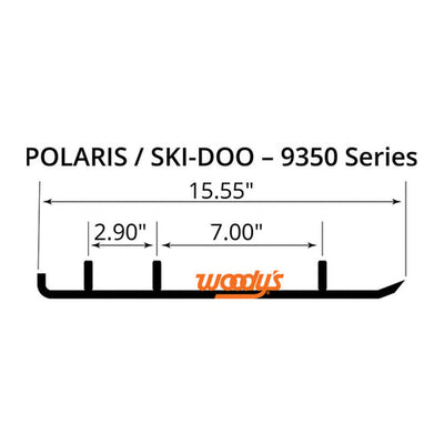 Woody's Ski-Doo Extender 4" Carbides 60 Degree #ESD3-9350-1
