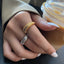 Elegant Spiral Pattern Open Finger Ring