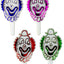 Piques en aluminium tête de clown - 144 pièces