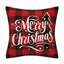 Black and red checkered car letter pillow cover, Amazon home sofa cushion cover, holiday pillow - Korvel