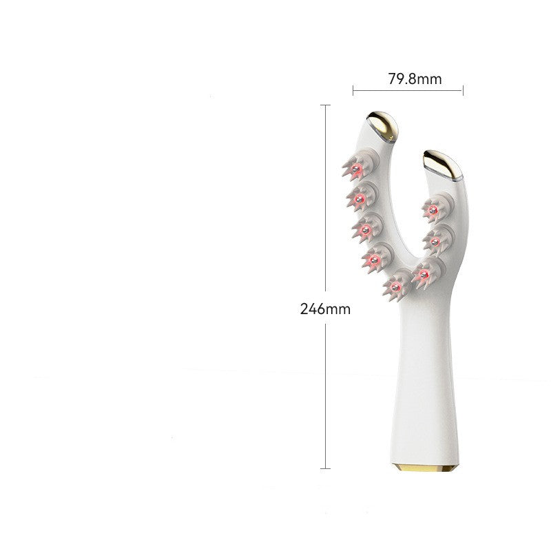 Head massager EMS micro current red light massage comb electric massage comb scalp care massager - Korvel
