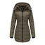 Veste imperméable en coton matelassé à manches longues