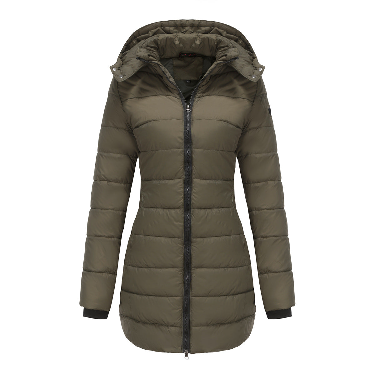 Veste imperméable en coton matelassé à manches longues