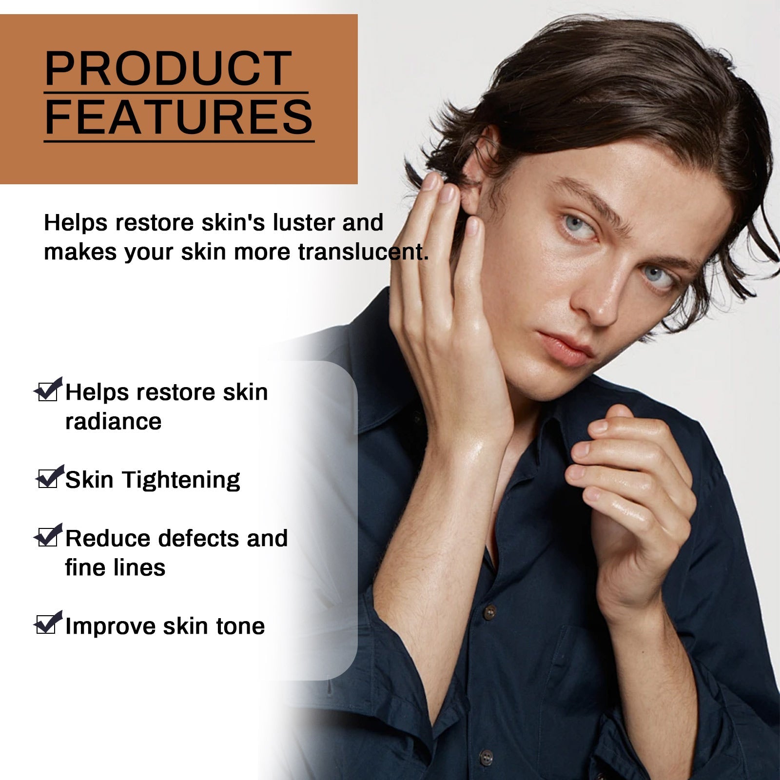Toning Serum, Deep Moisturizing And Desalting Fine Lines Moisturizing And Moisturizing Face Essence - Korvel
