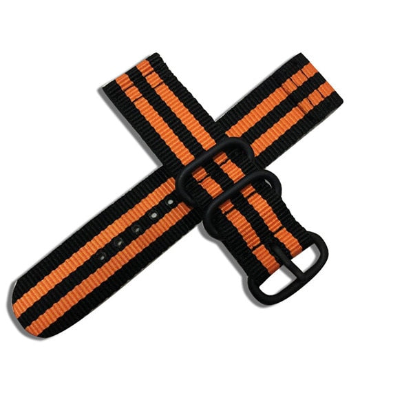 Nylon canvas wrist Strap for Xiaomi huami Amazfit Bip Stratos 2/2S PACE GTR 42/47MM Watch Band for Samsung Gear S3 S2 bracelet - Korvel