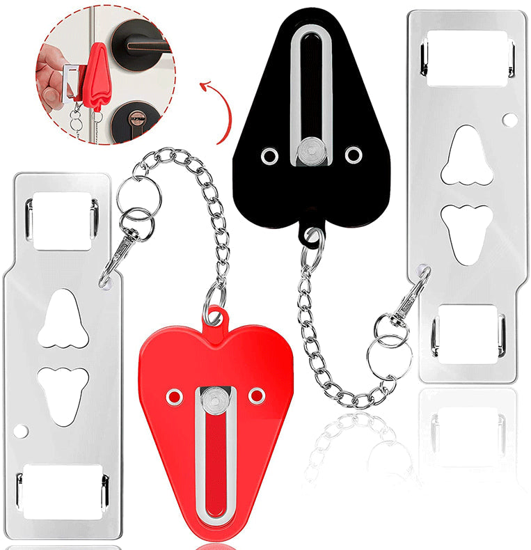 Travel Anti-Theft Door Block Portable Lock Top Door Lock Door Lock Portable Door Lock - Korvel