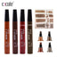 Eyebrow Tint 4 Tip Liquid Brow 5 Colors Pen Makeup Paint Eyebrow Liner Pen Cosmetics Waterproof Tool Microblade - Korvel