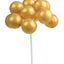 Medium Golden Balloon Clusters - 7" Long