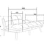 Sofá Cama Moderno Plegable Convertible Marrón
