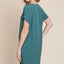 V-Neck Short Sleeve Dress with Pockets
