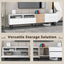 Modern TV Stand for 80'' TV with Double Storage Space
