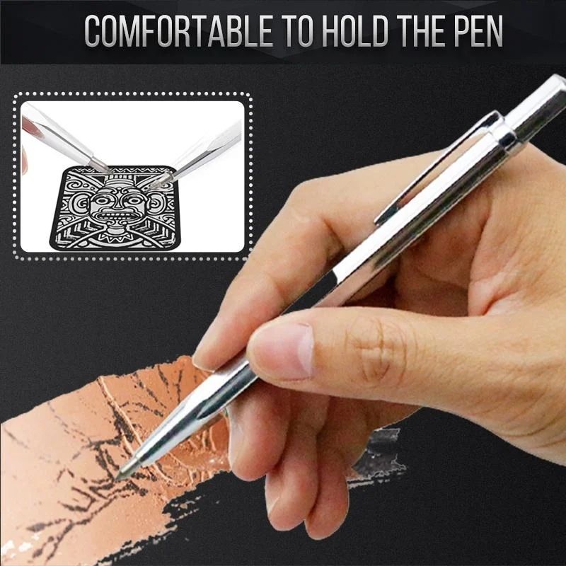 Tile Scribing Pen Glass Metal Plate Tin Lettering Tungsten Steel Scribing Needle Engraving Diamond Pen - Korvel