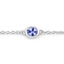 Bracelet en argent sterling de 1,65 carat en tanzanite véritable