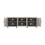 Grey Walnut TV Stand Storage Media Console with Two Doors