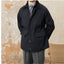 Retro Italian Corduroy Stitching Lapel Waterproof Jacket