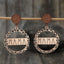 Elegant Alloy Wooden Dangle Earrings