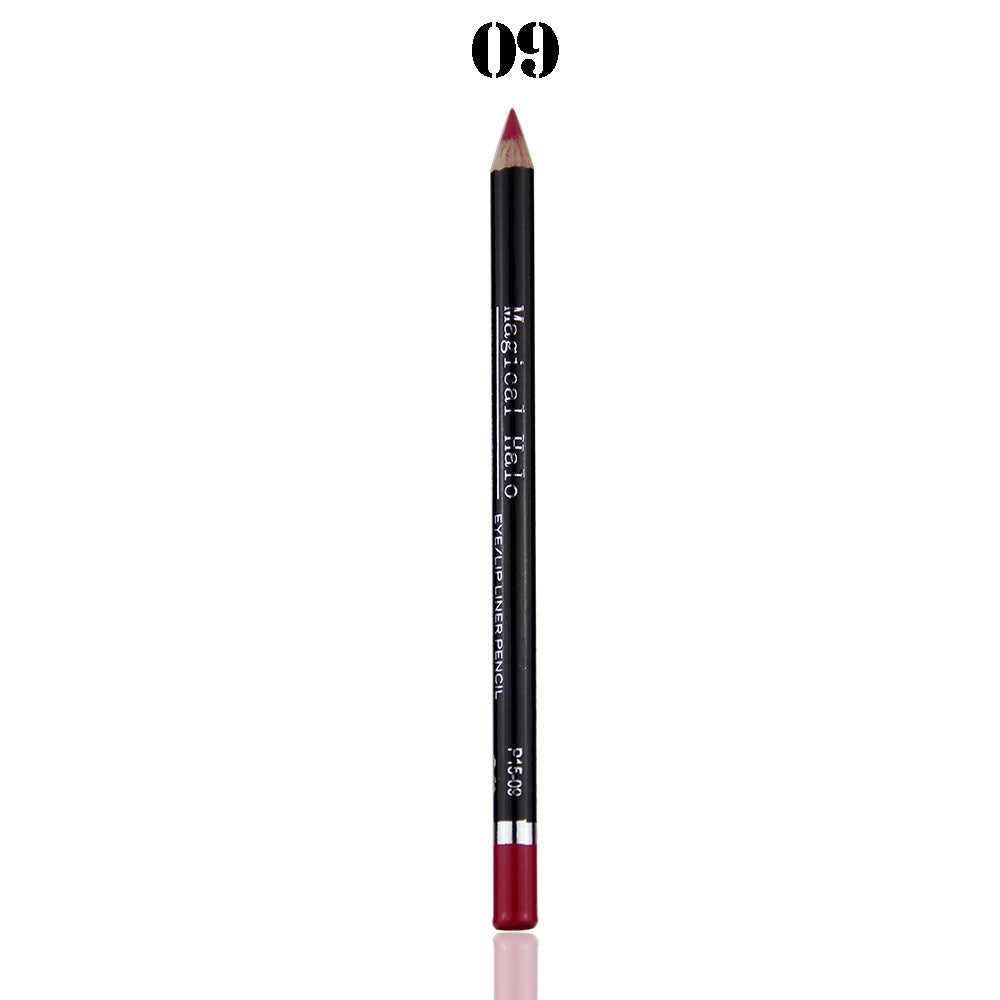 Makeup MH12 Color Mixed Waterproof Lip Liner Lip Nude Lip Pencil Lipstick Pen Set of 12 - Korvel