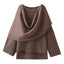 Women's Loose Casual Cape Knitted Sweater Coat