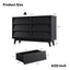 6 Drawer Double Dresser Features Vintage-style and Bevel Design - Korvel