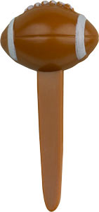 Football Cupcake Picks - 2.5" - Available in 12, 24, or 72 Count