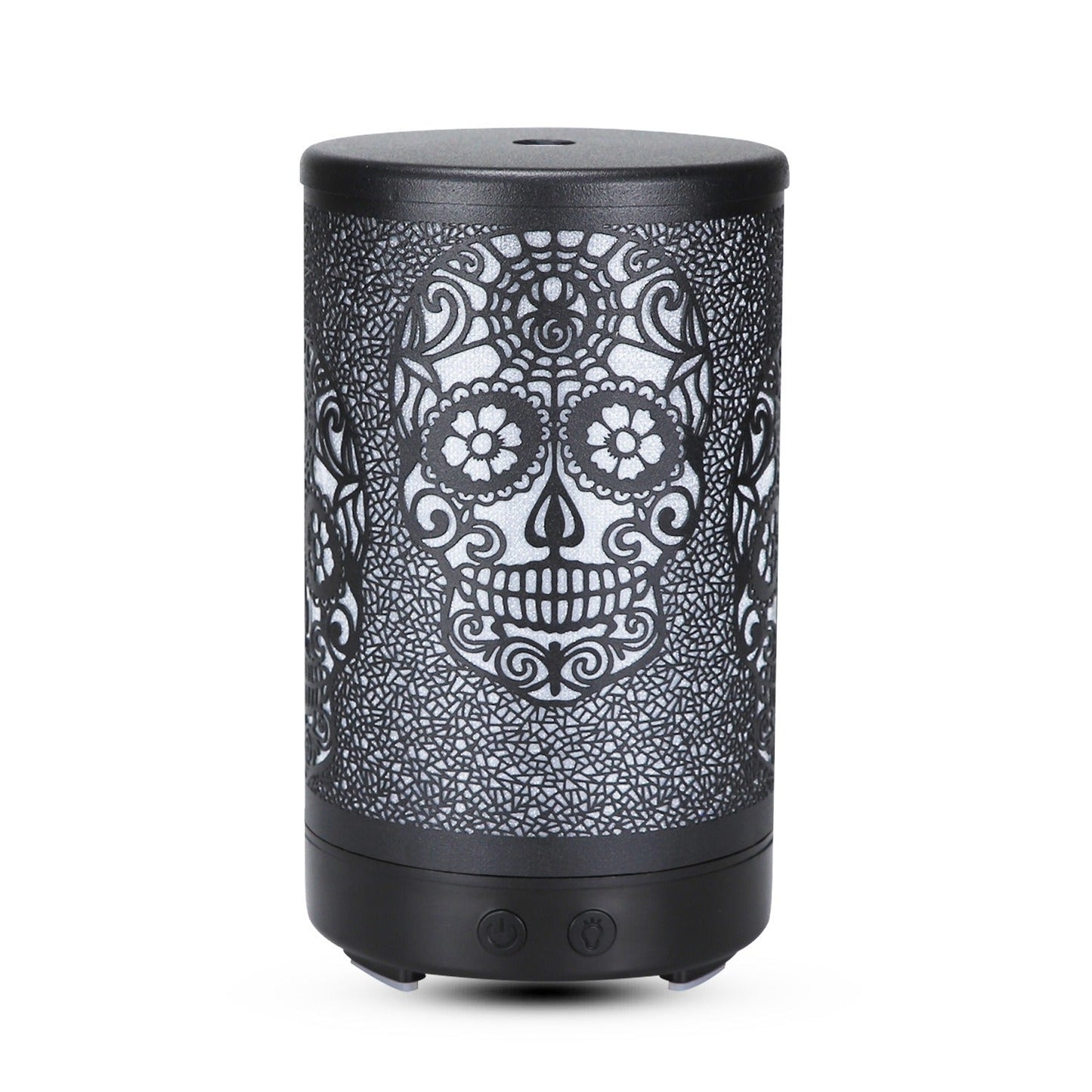 Diffuseur d'arômes ultrasonique Skull de 100 ml avec lumière LED