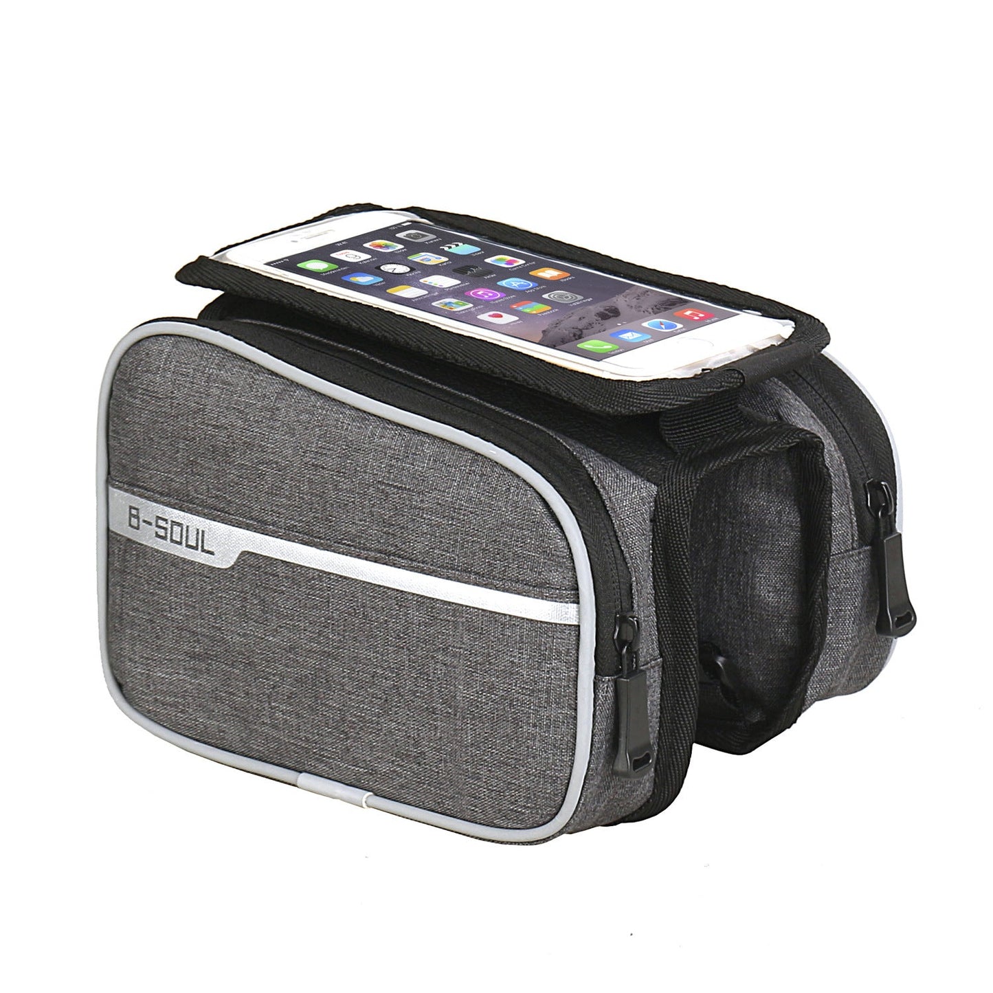 B-SOUL Bicycle Bag Front Beam Bag Mountain Bike Bag Touch Screen Mobile Phone Bag Upper Tube Bag Riding Equipment Accessories - Korvel