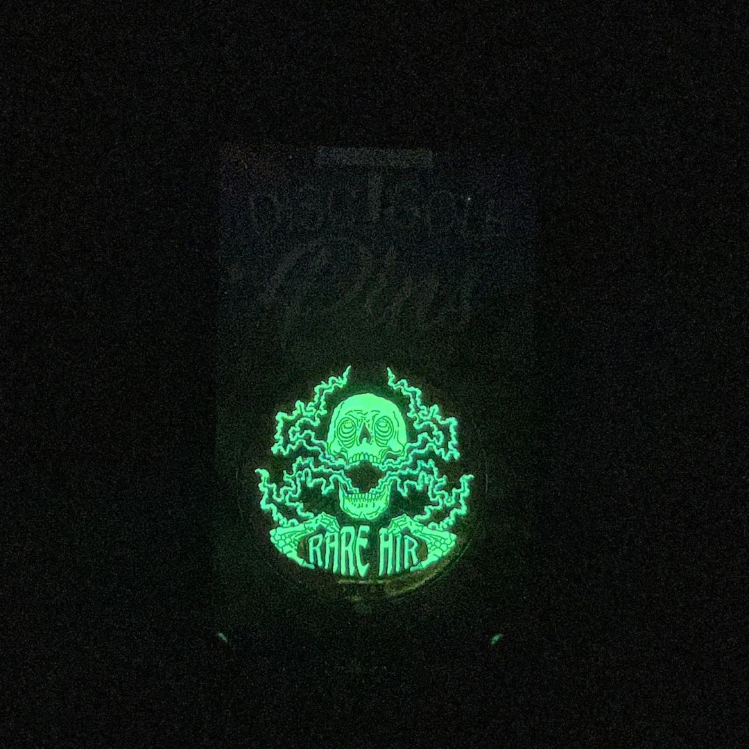 RAD Skull Pin - Glow in the Dark
