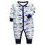 Newborn Footed Pajamas Zipper Girl and Boy Romper Long Sleeve Jumpsuit Cotton Solid White Fashion 0-24 Months Baby Clothes - Korvel