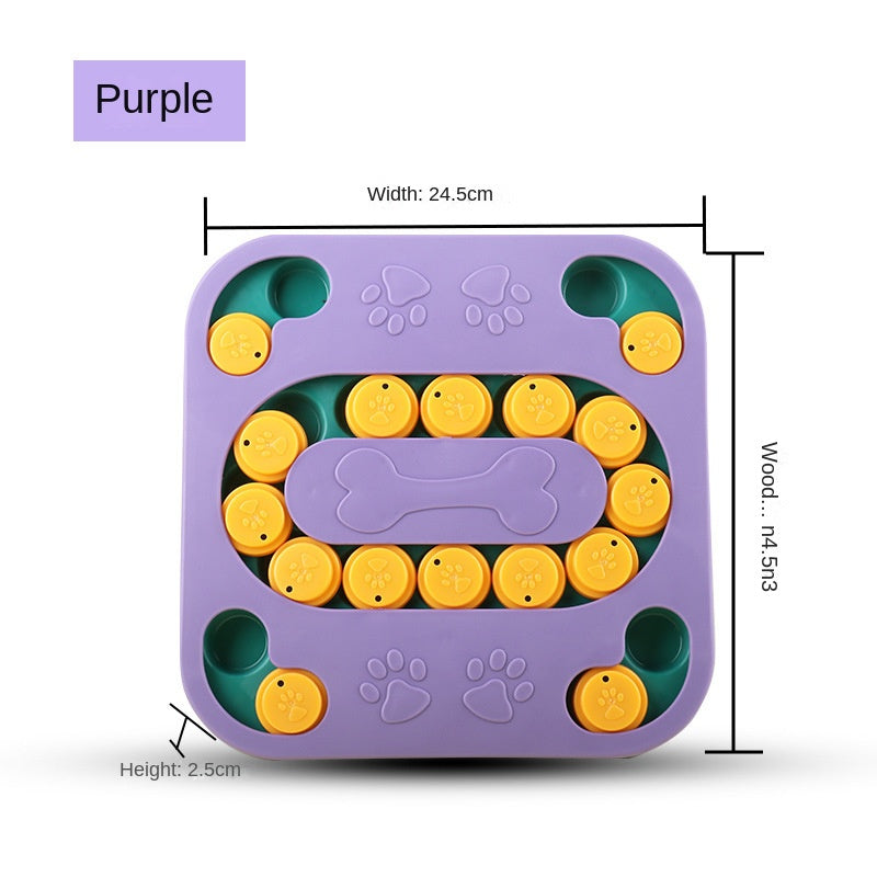 Interactive Slow Feeder Dog Bowl - Puzzle Toy for Pets - Korvel