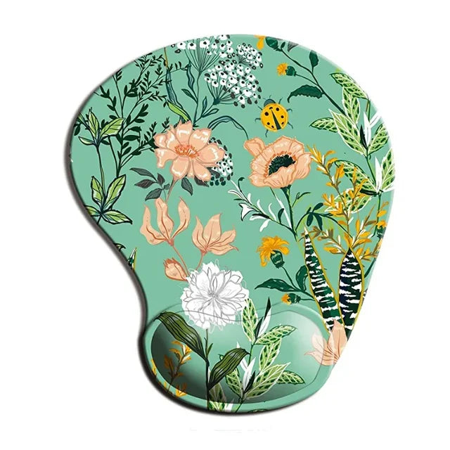 Ergonomic Mouse Pad Wrist Rest Non-Slip Rubber Desk Mat Pad Under Hand Office Mouse Carpet Wristband Wrist Support Accessories - Korvel