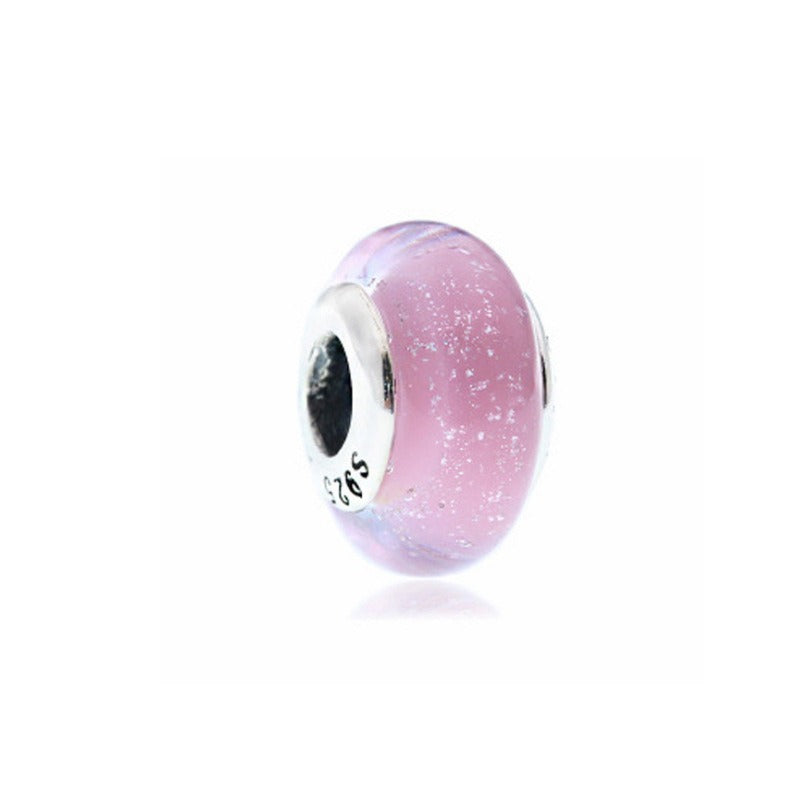 Platinum Di Love Rainbow Glass Beads for DIY Projects