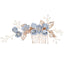 Peignes à cheveux en fleurs bleues de luxe pour les mariages et les occasions spéciales