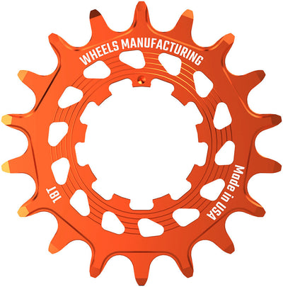 Wheels Manufacturing SOLO HG Cog - 18t for SOLO-HG Kits in Orange
